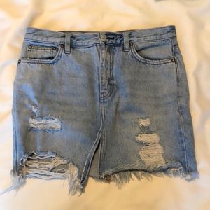 🔴Free People Slit Denim Skirt